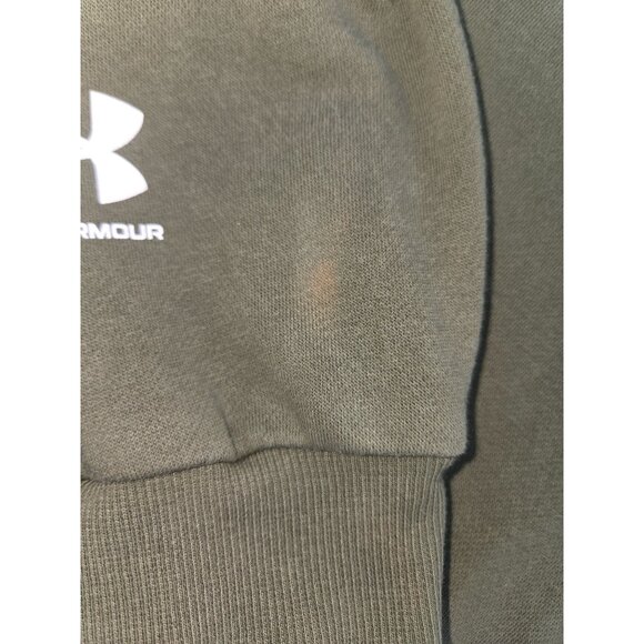 Under Armour Loose Fit Olive Green Crewneck Sweatshirt Large - Picture 7 of 8